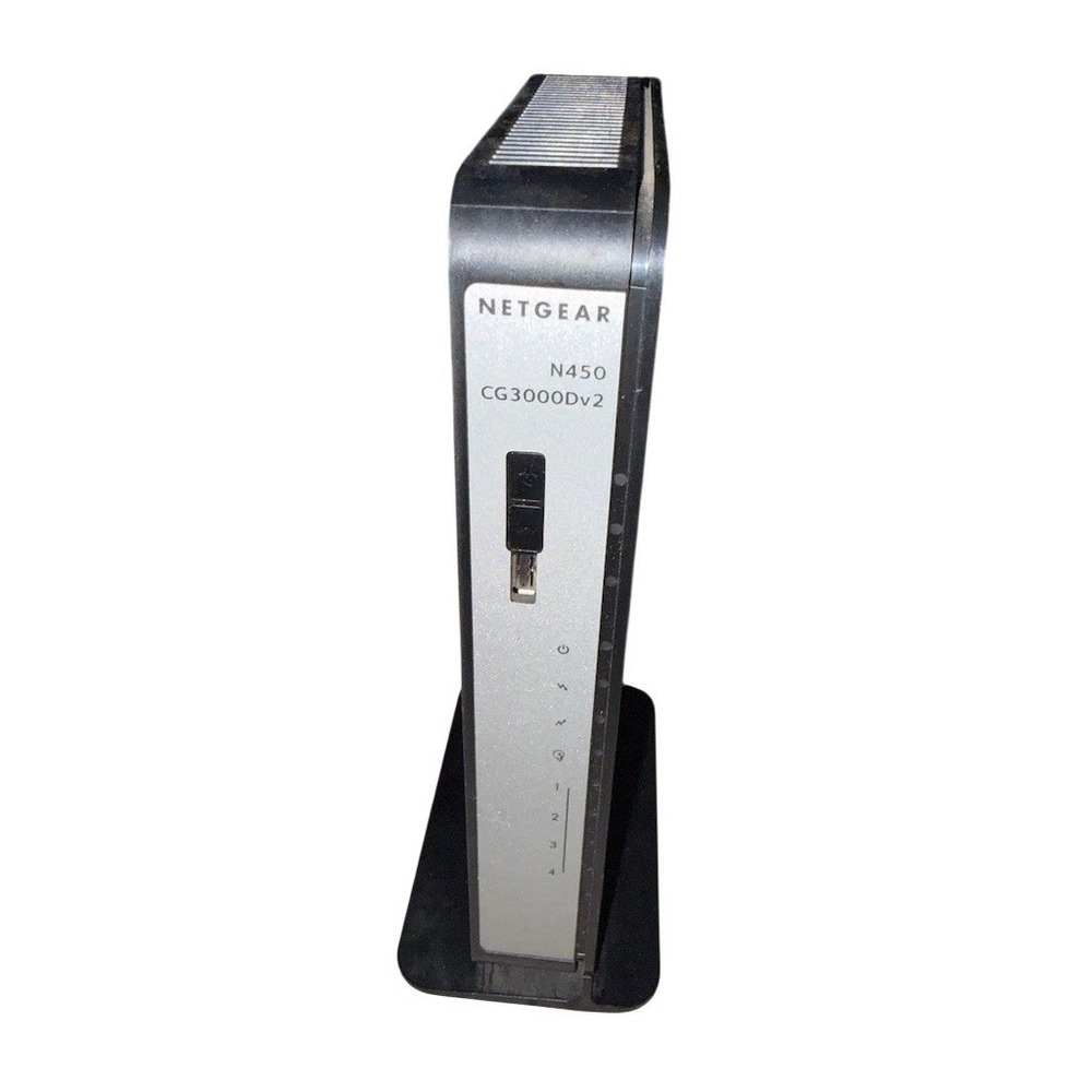 NETGEAR‎ N450 DOCSIS 3.0 Cable Modem WiFi Router Gateway 8x4 Stand